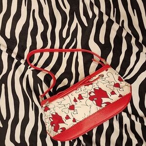 Elegant Heart Patterned Women's Shoulder Bag